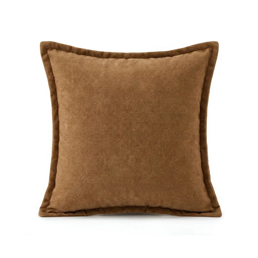 A&L °18 Soft Textured Cushion Cover – Decorative Herringbone Design