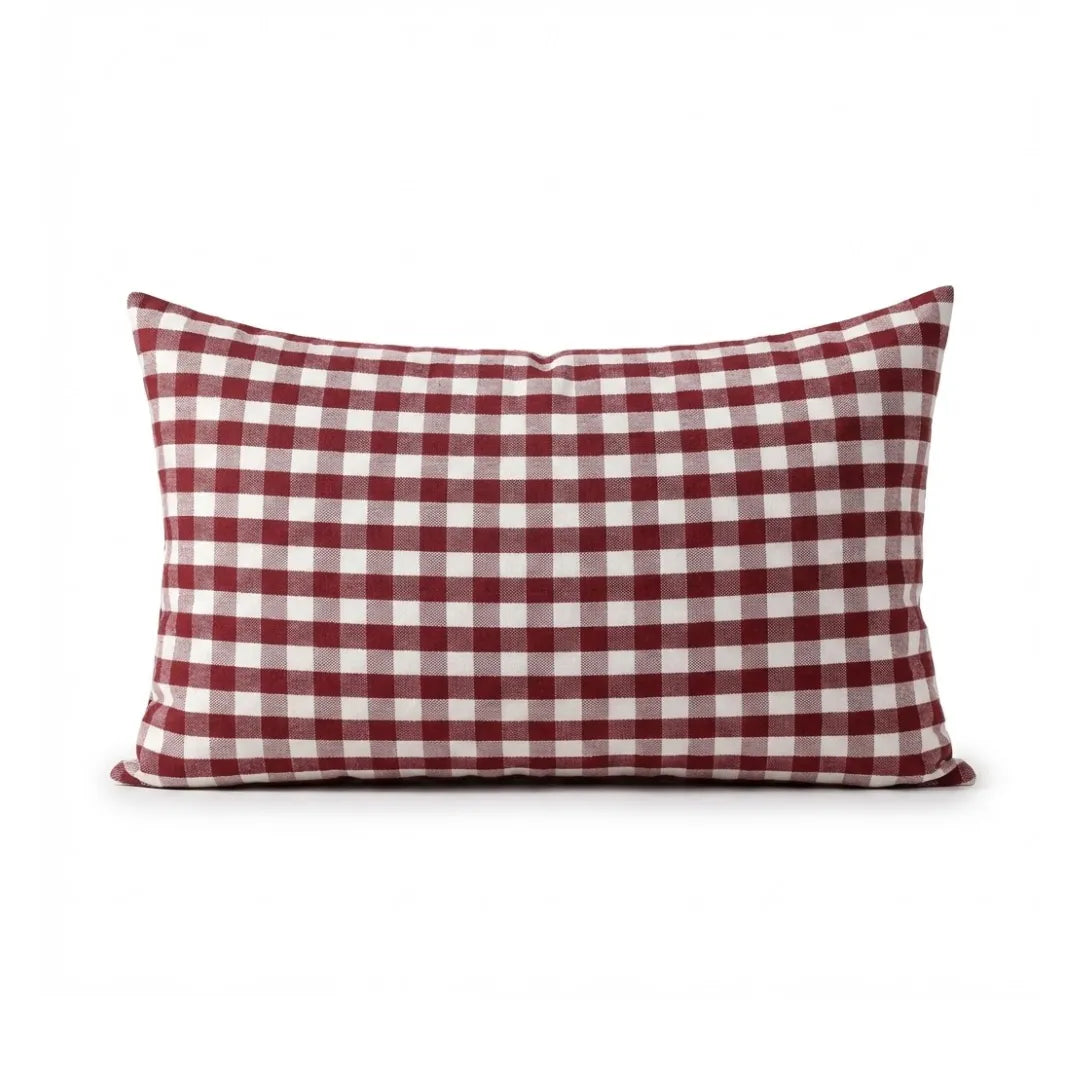 A&L °190 Red Lumbar Cushion Cover - Decorative Throw Cushion for Sofa
