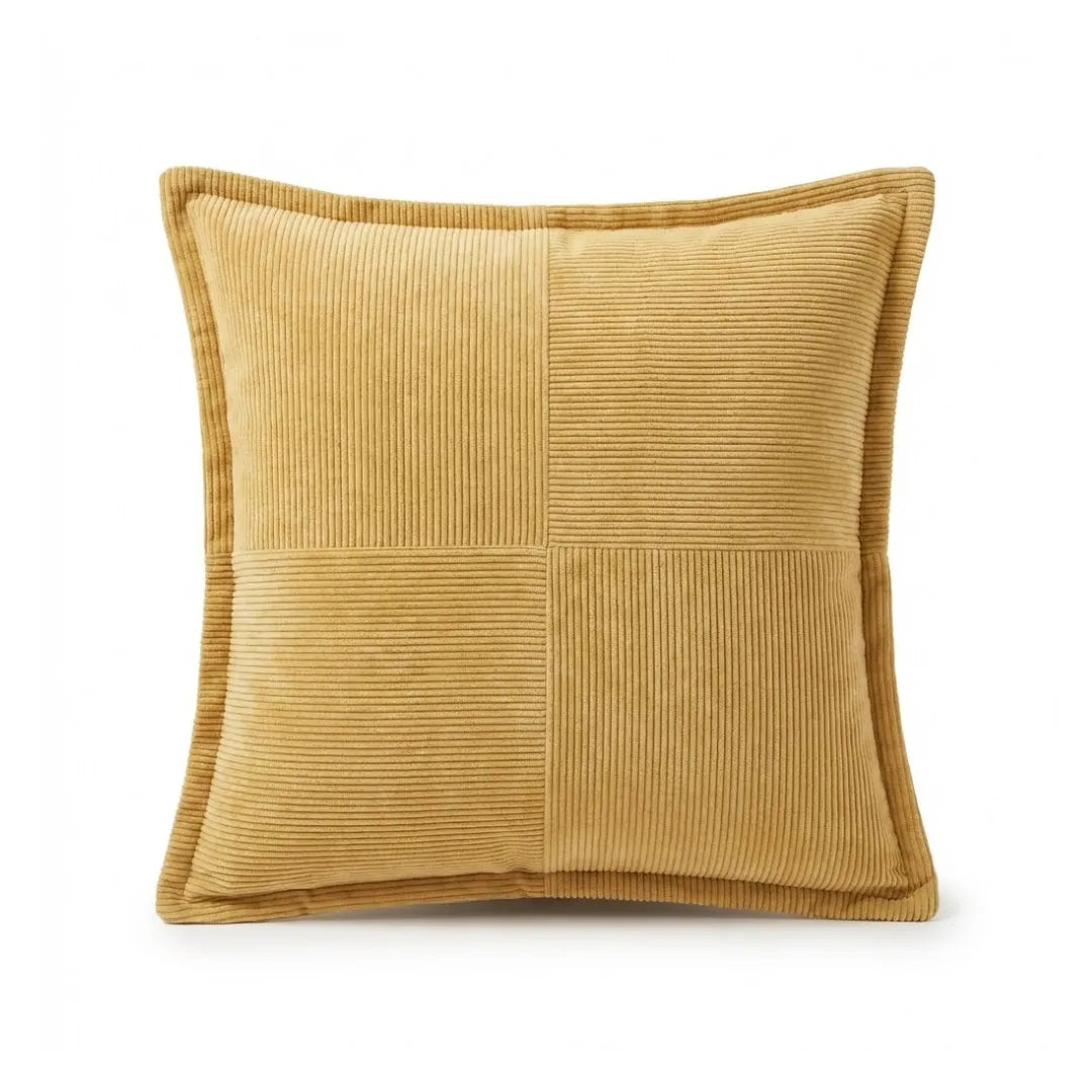 A&L °200 Patchwork Corduroy Cushion Cover – Sofa Cushion for Bed