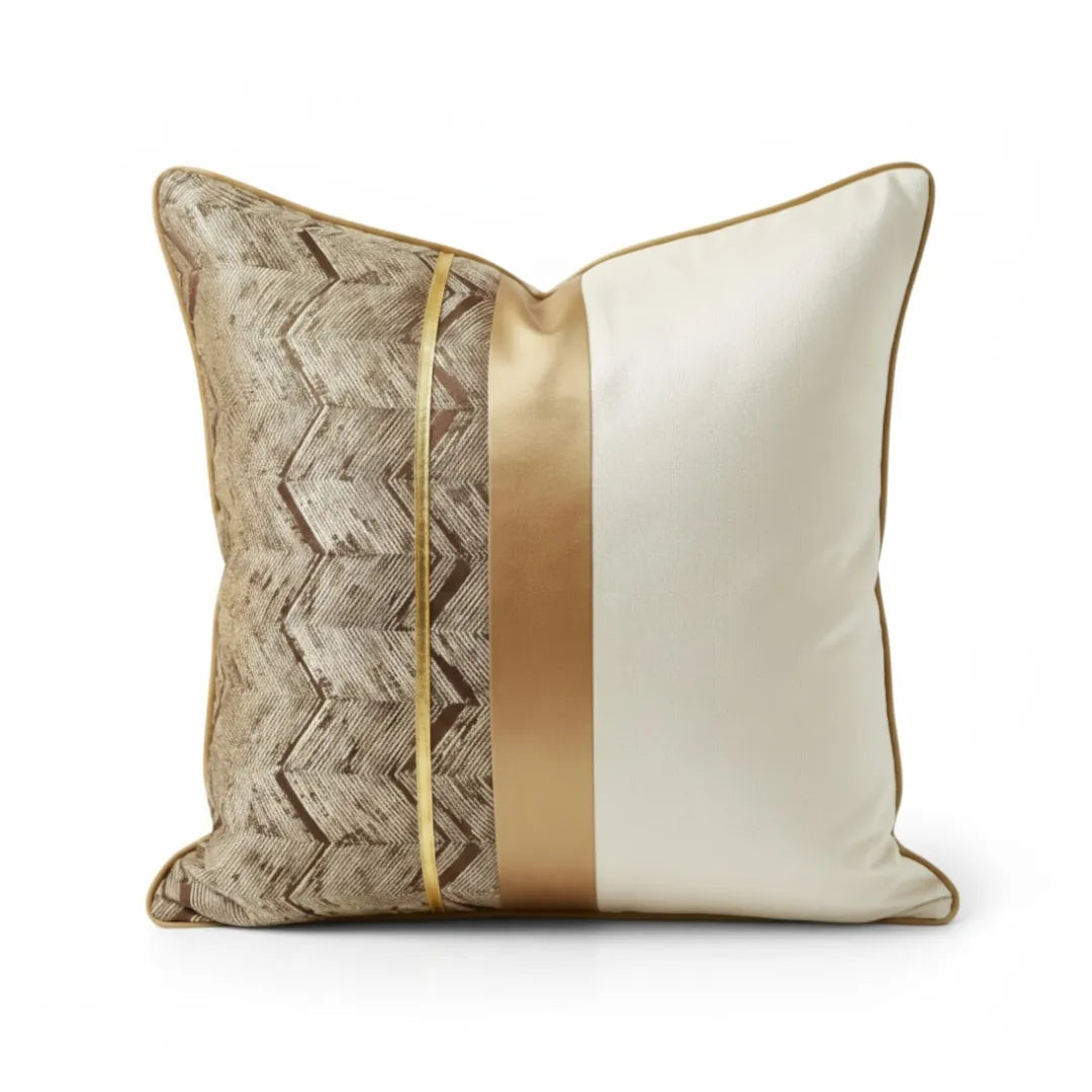 A&L °201 Modern Patchwork Cushion Cover – Abstract Sofa Cushion for Bed