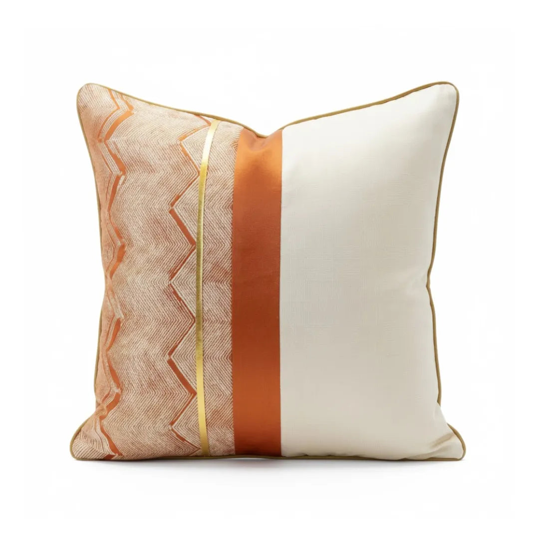 A&L °201 Modern Patchwork Cushion Cover – Abstract Sofa Cushion for Bed