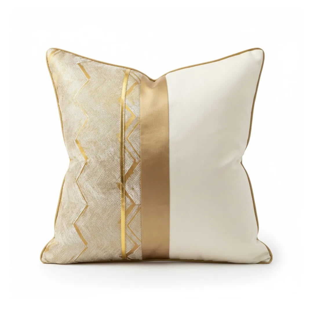A&L °201 Modern Patchwork Cushion Cover – Abstract Sofa Cushion for Bed