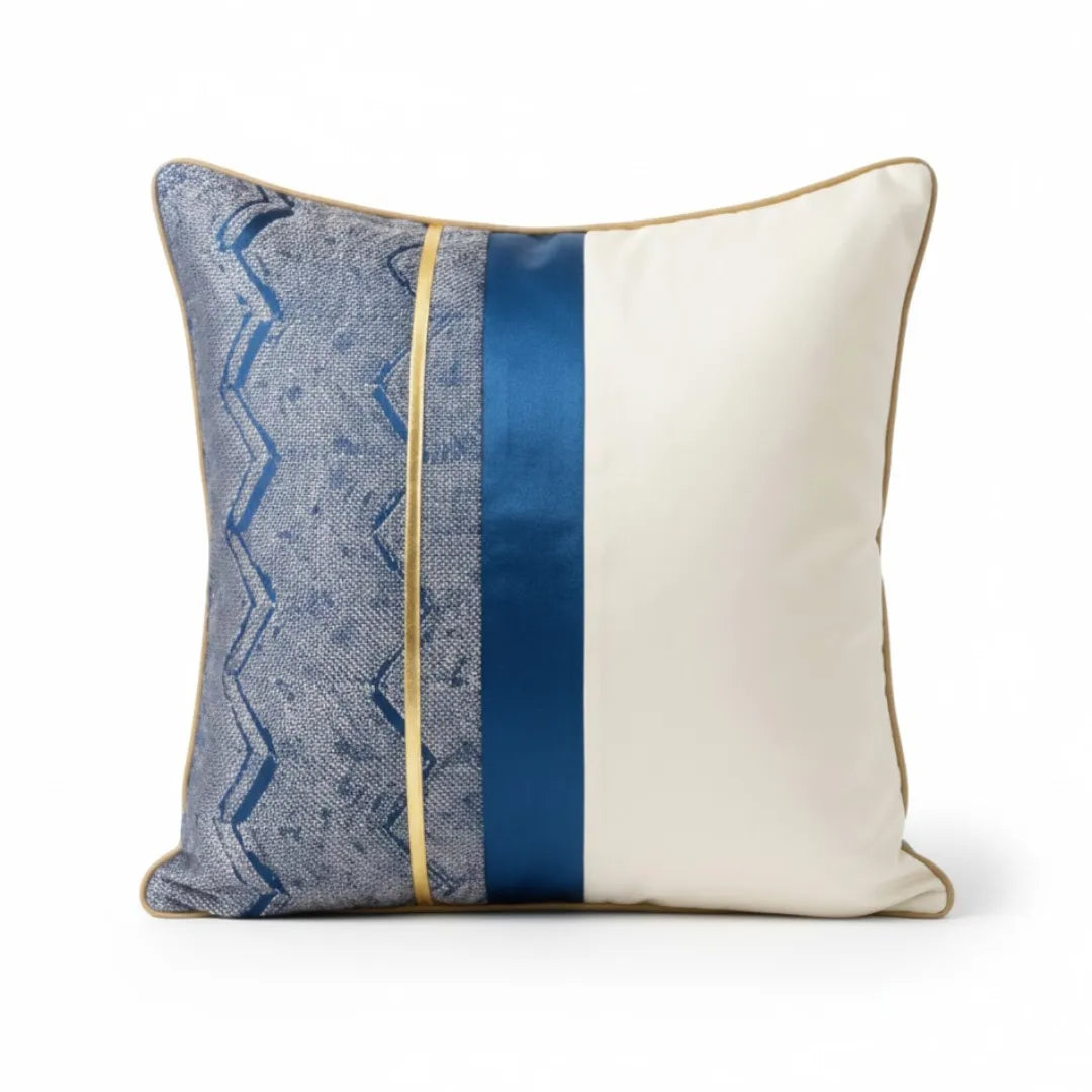 A&L °201 Modern Patchwork Cushion Cover – Abstract Sofa Cushion for Bed