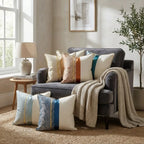 A&L °201 Modern Patchwork Cushion Cover – Abstract Sofa Cushion for Bed