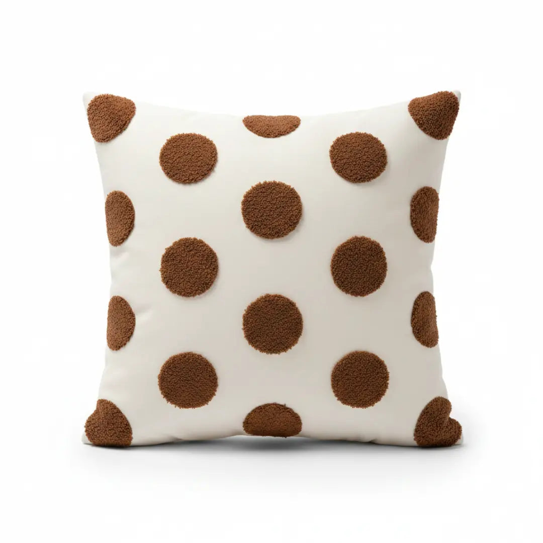 A&L °20 Decorative Cushion Cover – Soft Textured Dot Pattern Design
