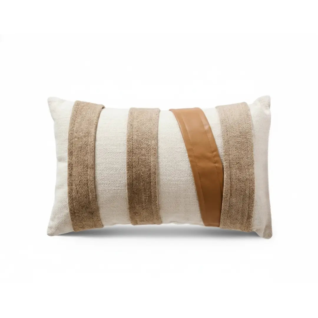 A&L °21 Lumbar Cushion Cover – Modern Textured Stripe Design