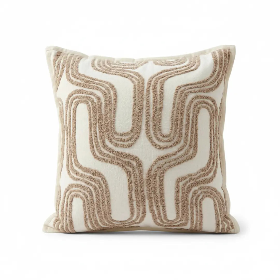A&L °25 Cushion Cover – Contemporary Arched Pattern Accent Cushion