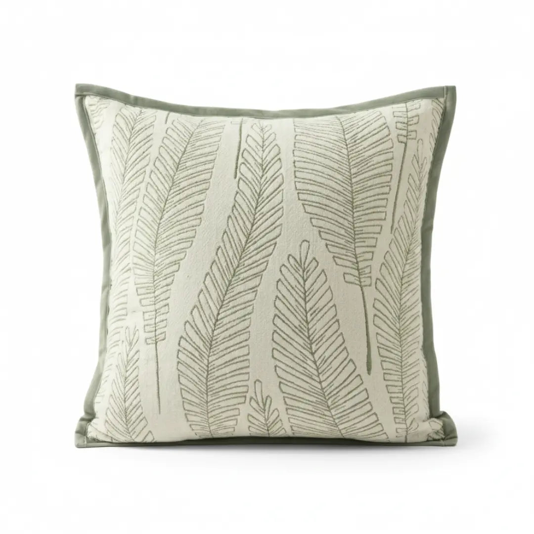 A&L °30 Decorative Scatter Cushion Cover – Leaf Textured Sofa Cushion