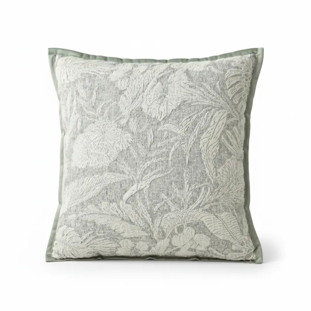 A&L °35 Throw Pillow Cushion Cover – Leaf Inspired Sofa Cushion