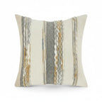 A&L °39 Striped Throw Cushion Cover – Textured Sofa Pillow