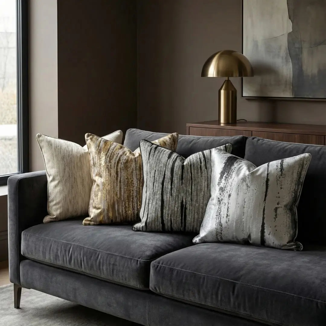 A&L °45 Jacquard Cushion Cover - Modern Textured Decorative Cushions