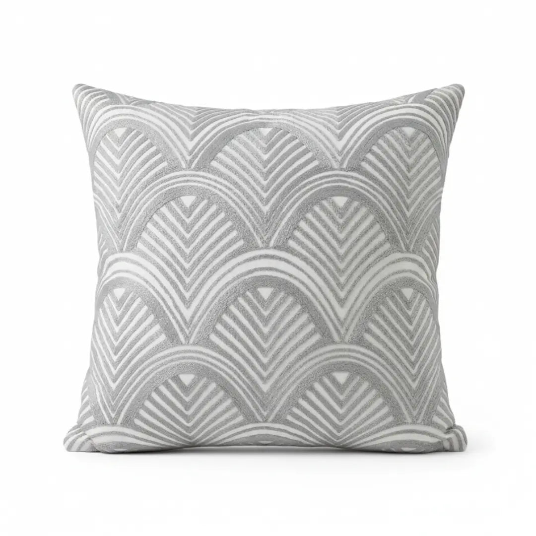 A&L °55 Embroidered Scatter Cushion Cover - Modern Art Deco Cushions