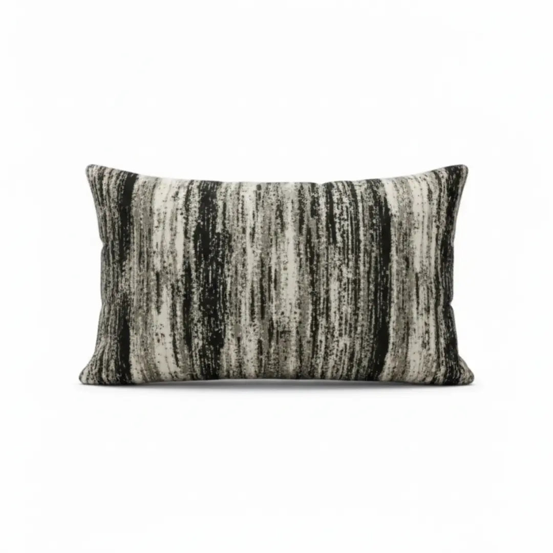 A&L °60 Textured Chenille Lumbar Cushion Cover - Abstract Patterned
