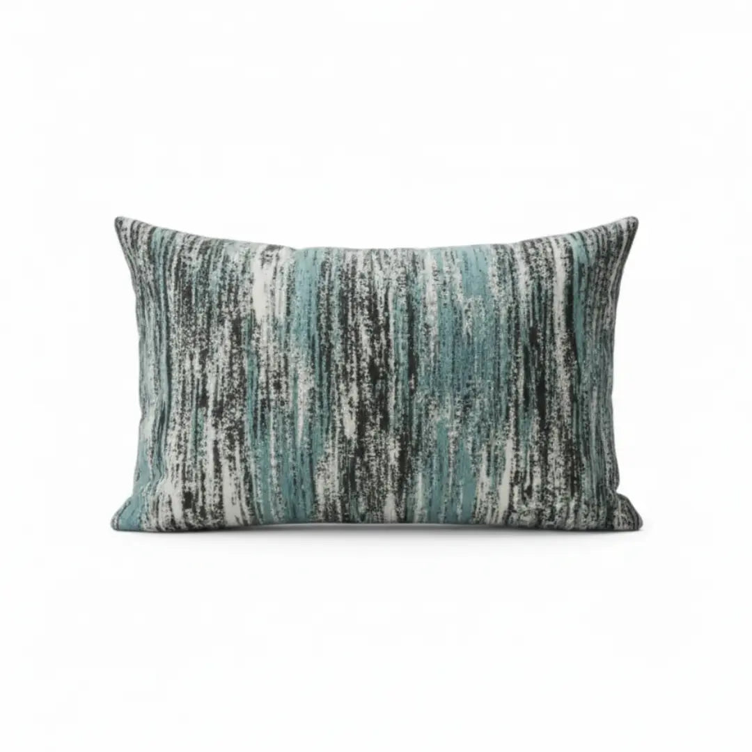 A&L °60 Textured Chenille Lumbar Cushion Cover - Abstract Patterned