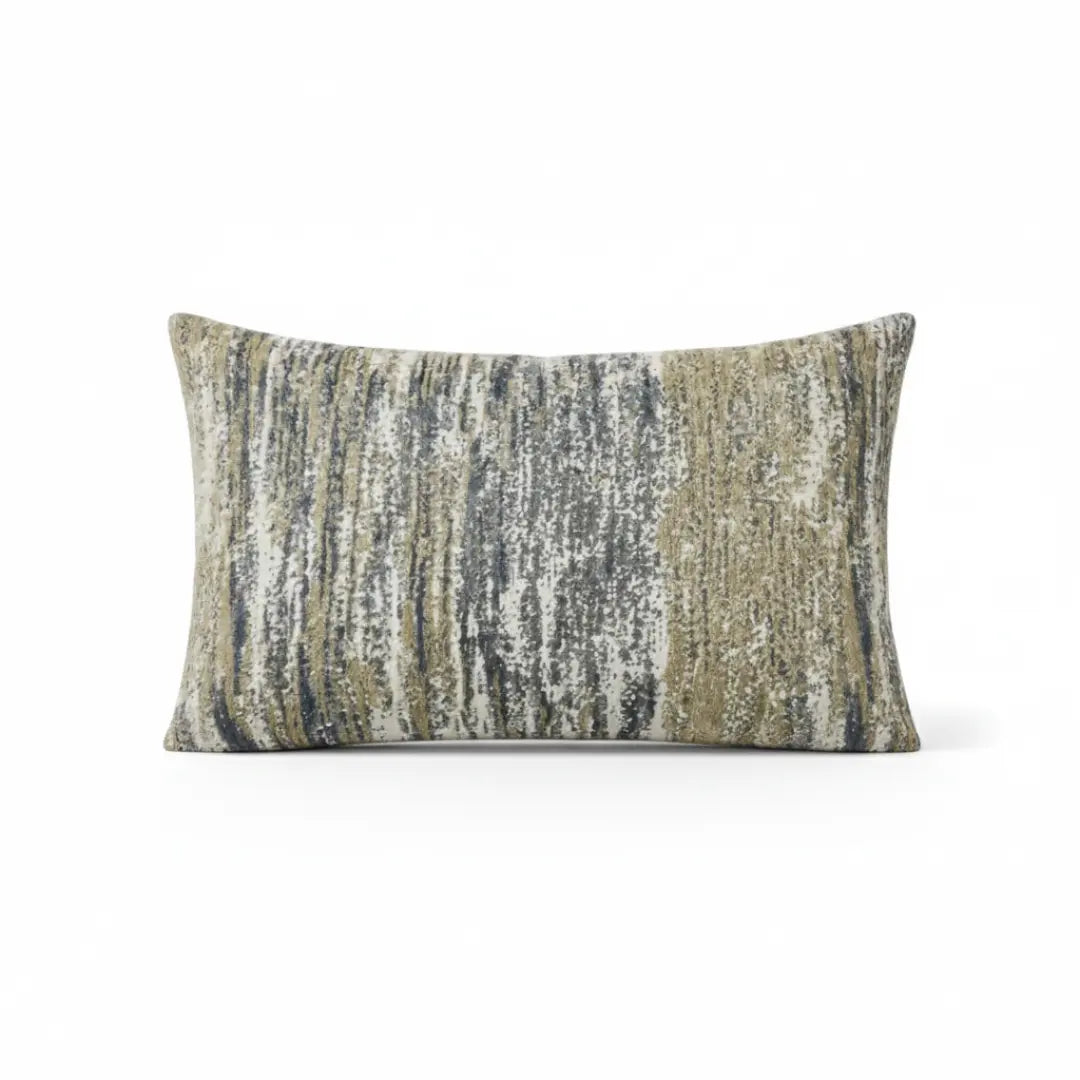 A&L °60 Textured Chenille Lumbar Cushion Cover - Abstract Patterned