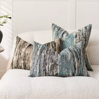 A&L °60 Textured Chenille Lumbar Cushion Cover - Abstract Patterned