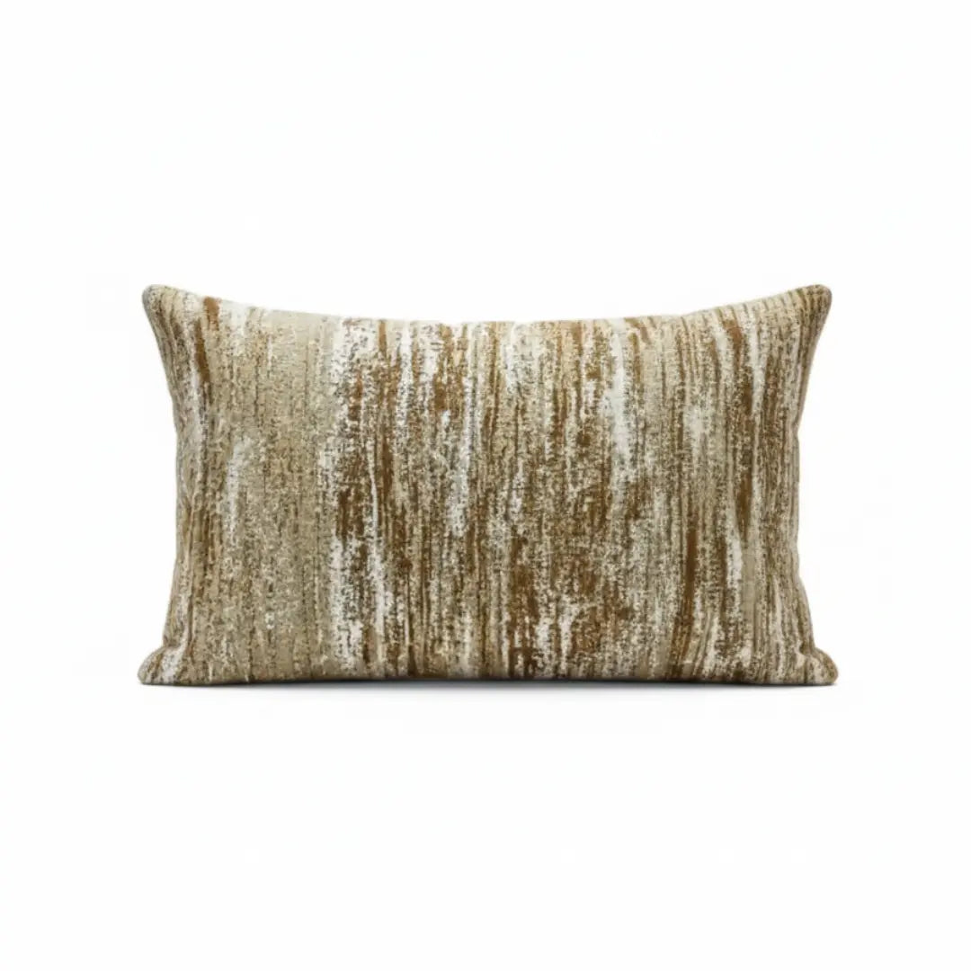 A&L °60 Textured Chenille Lumbar Cushion Cover - Abstract Patterned