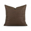 A&L °65 Woven Cushion Cover - Brown Patterned Cushions for Sofa