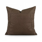 A&L °65 Woven Cushion Cover - Brown Patterned Cushions for Sofa