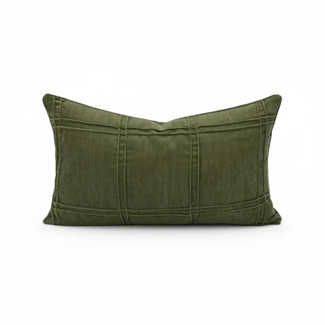 A&L °73 Textured Grid Lumbar Cushion Cover - Modern Decorative