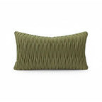 A&L °75 Ruched Texture Lumbar Cushion Cover - Modern Decorative