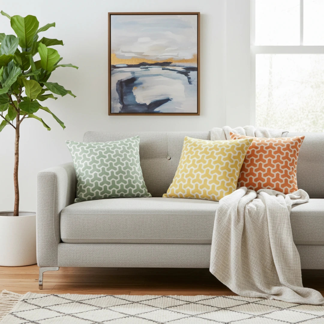 A&L °88 Geometric Patterned Cushion Cover - Sofa Scatter Cushion