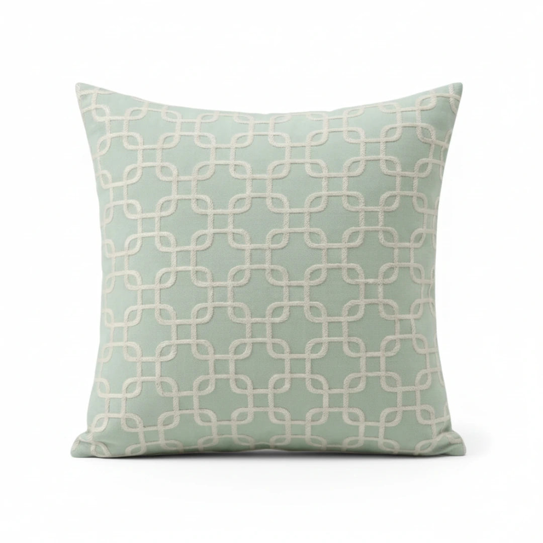 A&L °92 Sage Green Geometric Cushion Cover - Scatter for Sofa