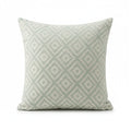 A&L °93 Sage Green Diamond Cushion Cover – Woven Geometric Design