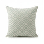 A&L °93 Sage Green Diamond Cushion Cover – Woven Geometric Design