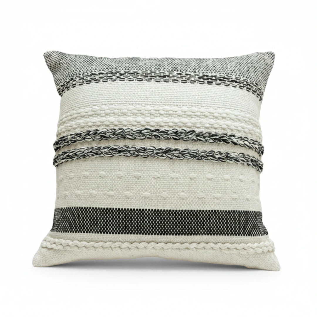 A&L °94 Boho Textured Cushion Cover - Striped Scatter Cushion for Sofa