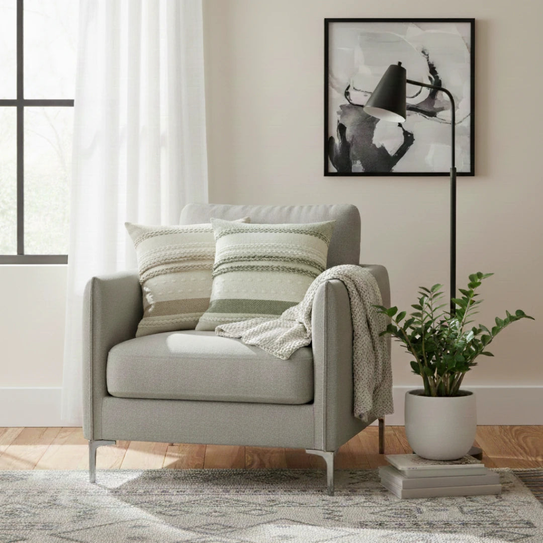 A&L °94 Boho Textured Cushion Cover - Striped Scatter Cushion for Sofa