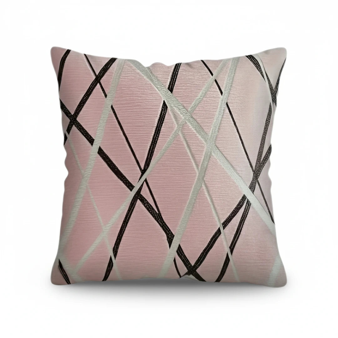A&L °96 Geometric Lines Cushion Cover - Modern Sofa Throw Pillow