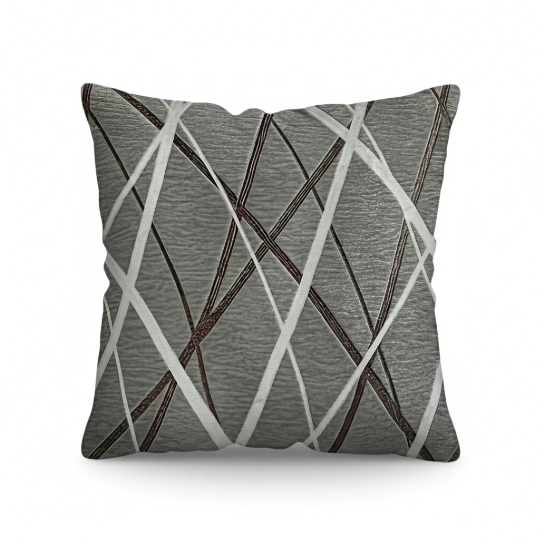 A&L °96 Geometric Lines Cushion Cover - Modern Sofa Throw Pillow