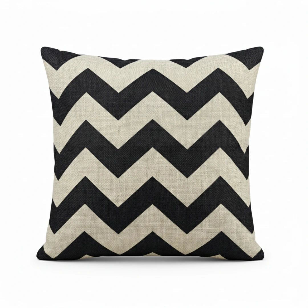 A&L °97 Black Geometric Cushion Cover - Modern Boho Scatter Cushion
