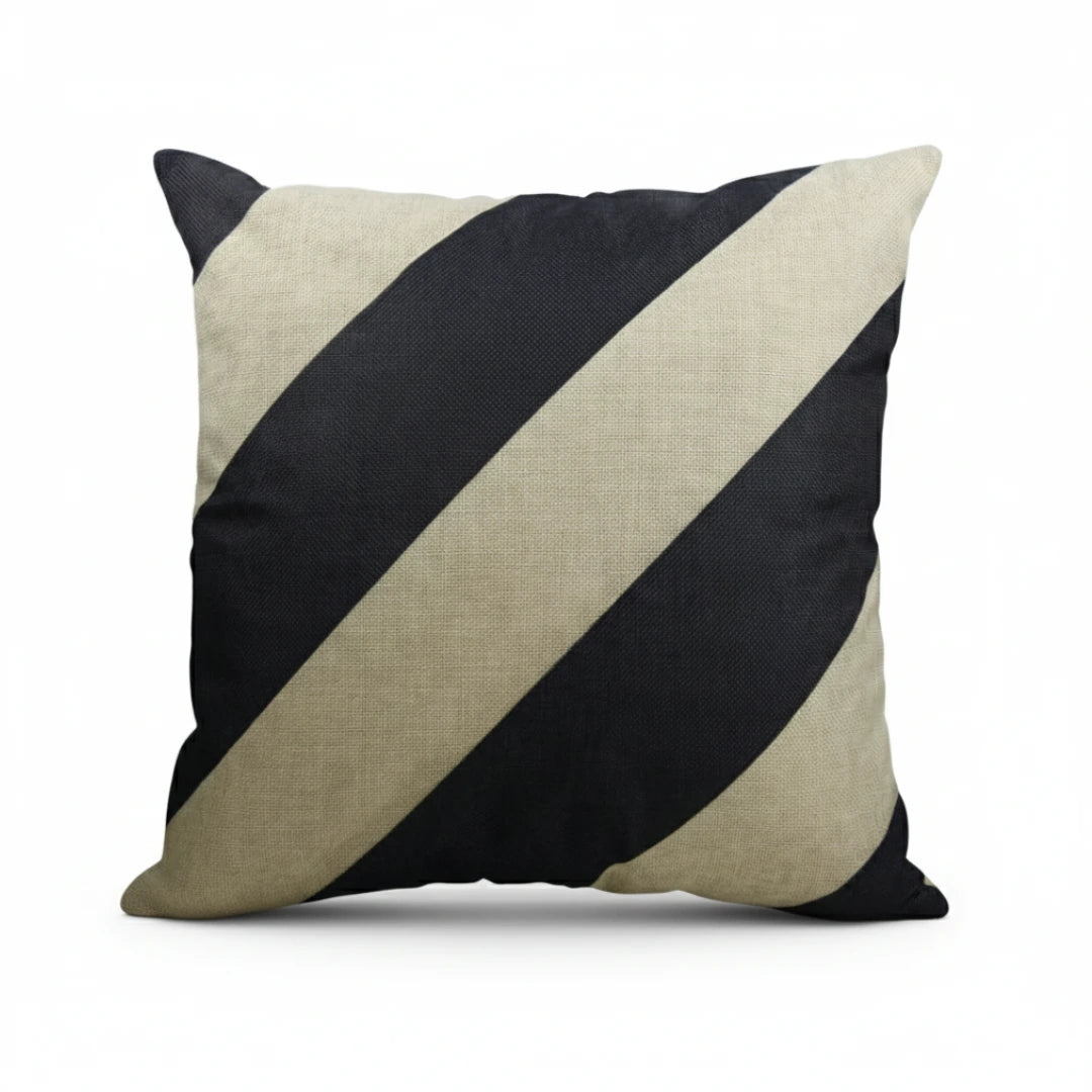 A&L °97 Black Geometric Cushion Cover - Modern Boho Scatter Cushion
