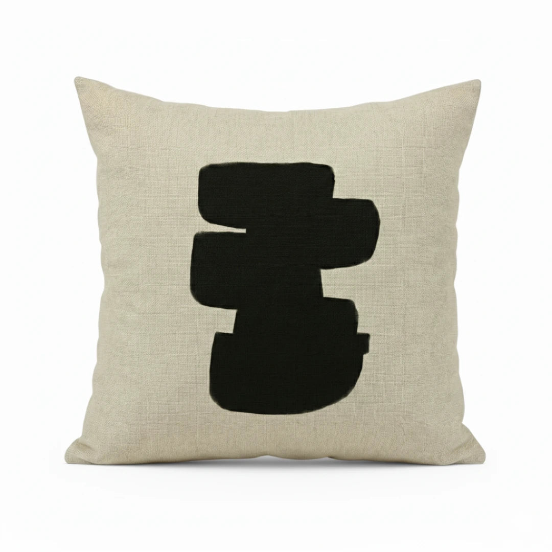 A&L °98 Black Cushion Cover - Modern Boho Throw Pillow