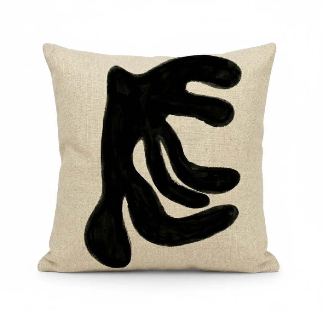 A&L °98 Black Cushion Cover - Modern Boho Throw Pillow