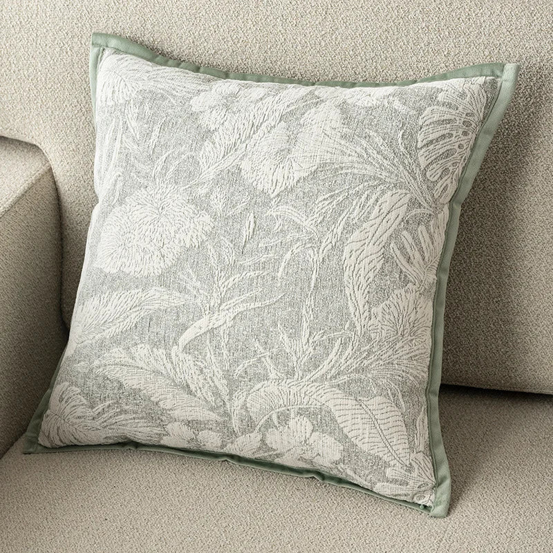 A&L °35 Throw Pillow Cushion Cover – Leaf Inspired Sofa Cushion