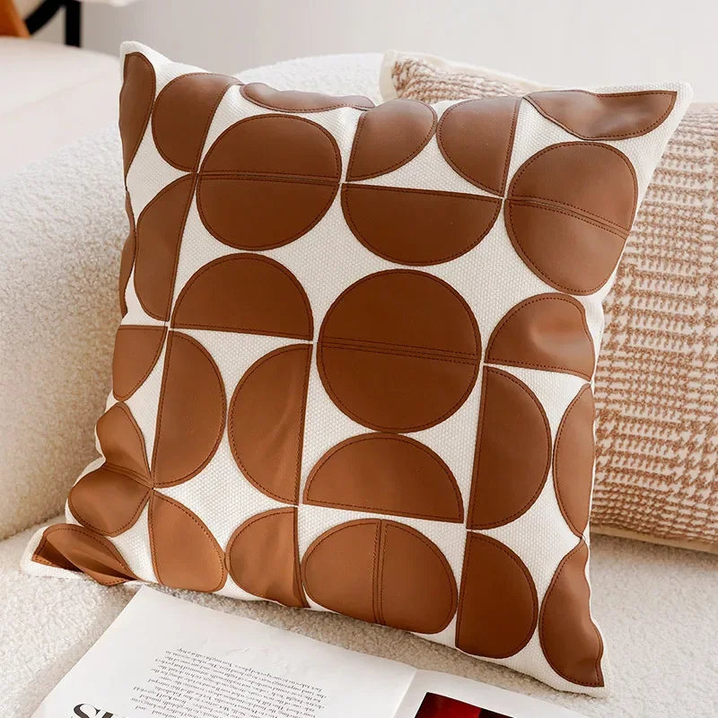 A&L °17 Modern Cushion Cover – Decorative Geometric Panel Design