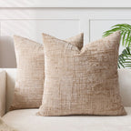 A&L °44 Woven Chenille Cushion Cover - Textured Decorative Cushions