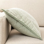 A&L °30 Decorative Scatter Cushion Cover – Leaf Textured Sofa Cushion