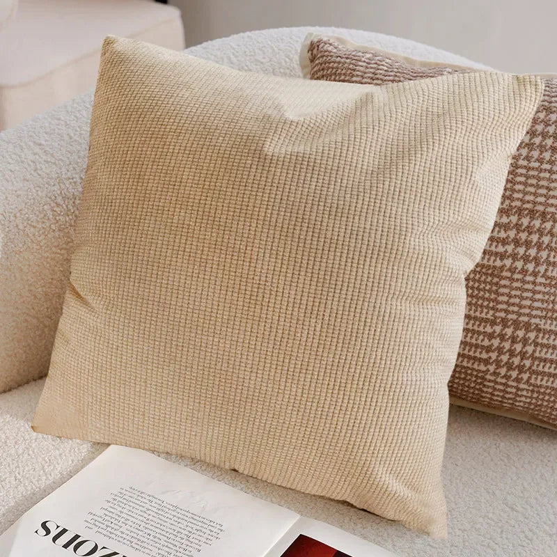 A&L °09 Textured Cushion Cover – Soft Decorative Design for Sofa