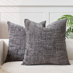 A&L °44 Woven Chenille Cushion Cover - Textured Decorative Cushions