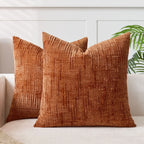 A&L °44 Woven Chenille Cushion Cover - Textured Decorative Cushions