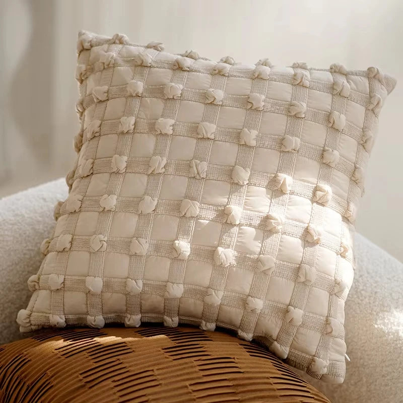 A&L °16 Textured Cushion Cover – Decorative Woven Design for Home