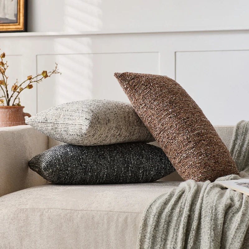 A&L °49 Bouclé Lumbar Cushion Cover - Textured Scatter Cushions
