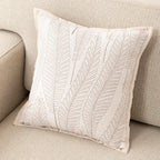 A&L °30 Decorative Scatter Cushion Cover – Leaf Textured Sofa Cushion